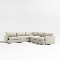 Lounge Deep 3-Piece L-Shaped Sectional Sofa
