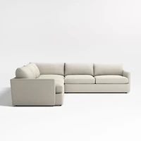 Lounge Deep 3-Piece L-Shaped Sectional Sofa