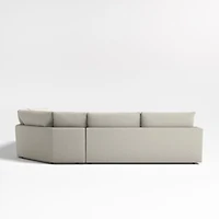 Lounge Deep 3-Piece L-Shaped Wedge Sectional Sofa