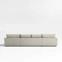 Lounge Deep 3-Piece U-Shaped Sectional Sofa with Double Chaise Lounge