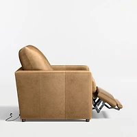 Lounge 34" Leather Power Recliner Chair
