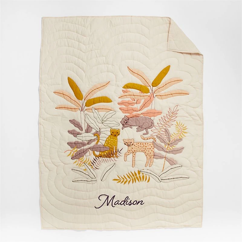 Lovely Leopard Cotton Voile Kids Full/Queen Quilt