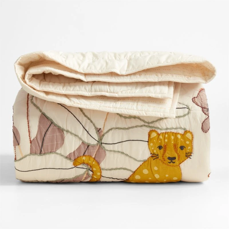 Lovely Leopard Cotton Voile Kids Full/Queen Quilt
