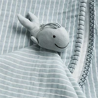 Whale Lovey and Baby Stroller Blanket Gift Set