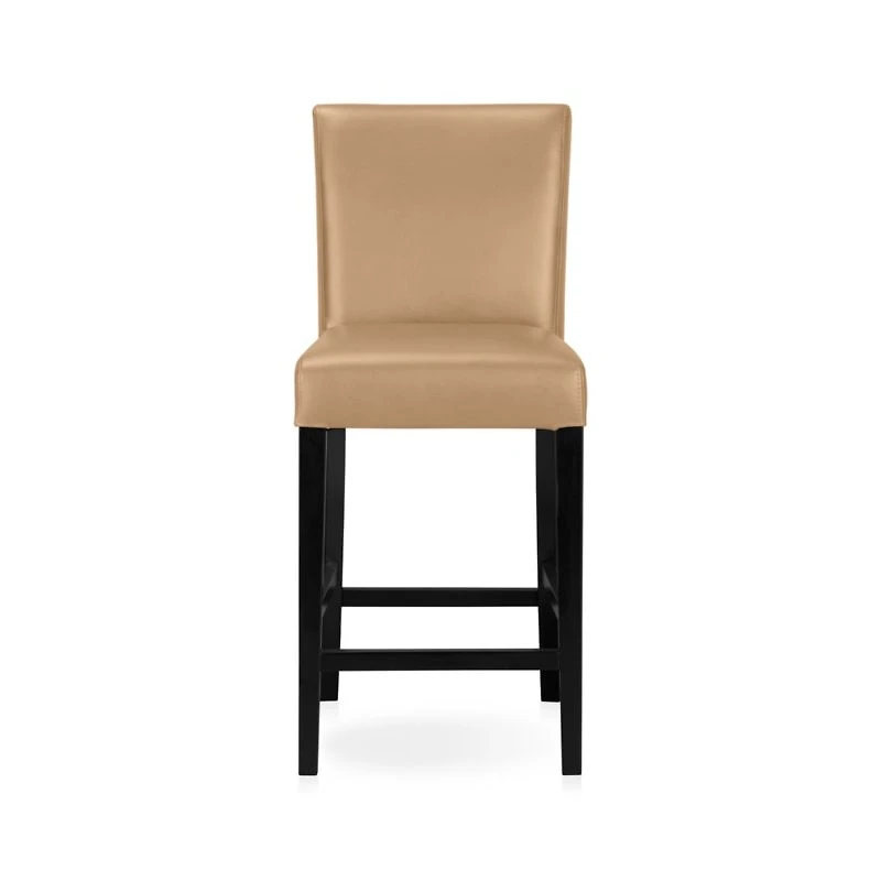 Lowe Café Latte Leather Counter Stool