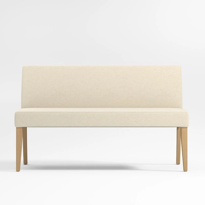 Lowe Ivory Grey Dining Banquette Bench