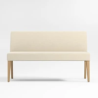 Lowe Ivory Grey Dining Banquette Bench
