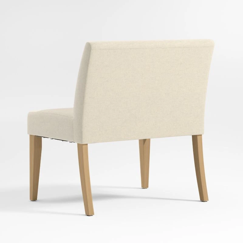 Lowe Ivory Grey Single Dining Banquette Chair