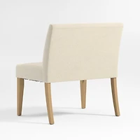 Lowe Ivory Grey Single Dining Banquette Chair