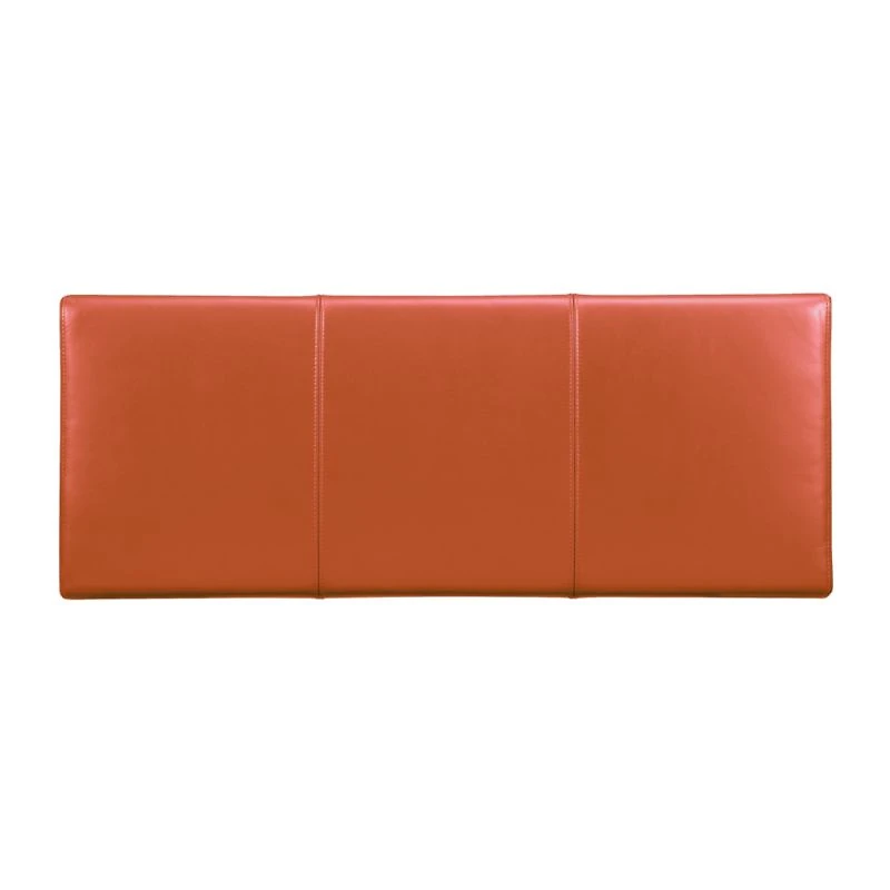 Lowe Persimmon Leather Backless Bench
