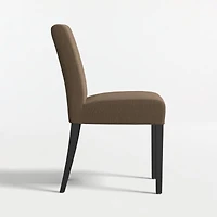 Lowe Truffle Upholstered Dining Chair with Ebony Wood Legs