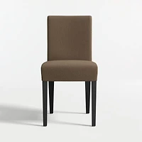 Lowe Truffle Upholstered Dining Chair with Ebony Wood Legs