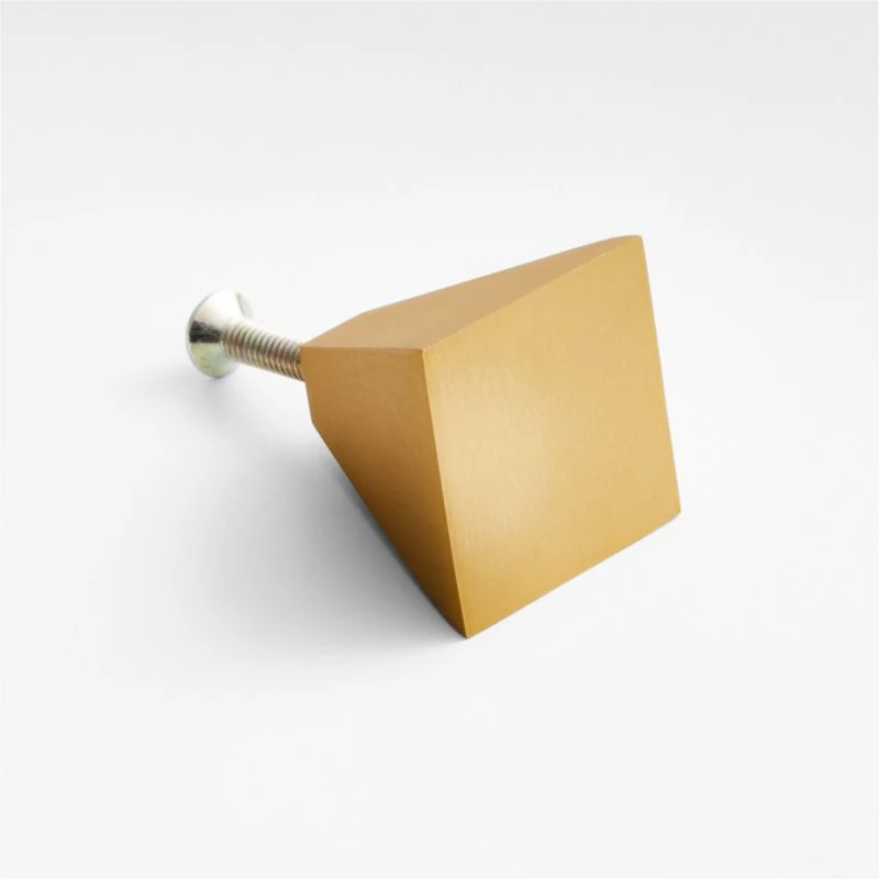 Lura Square Brass Knob