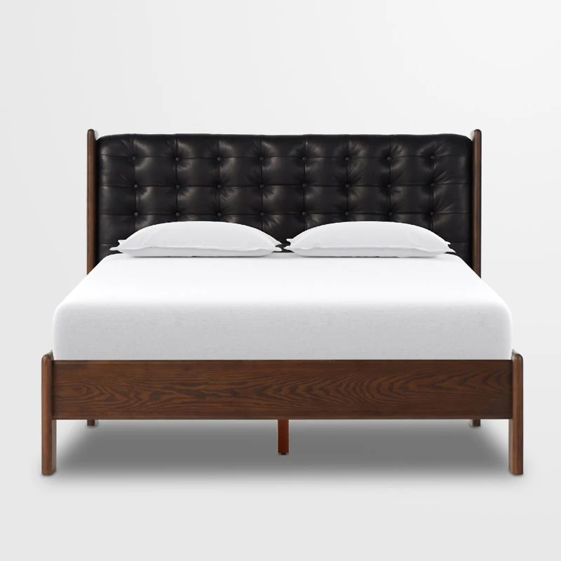 Luton Terra Brown Ash Wood King Bed