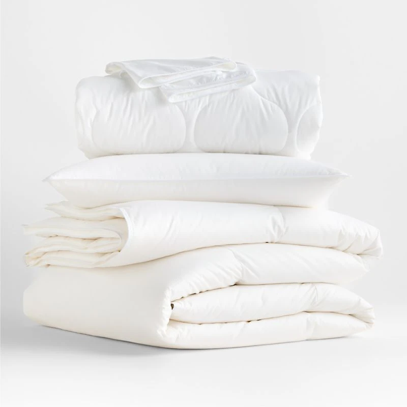Luxe Organic Cotton King Heavyweight Bedding Bundle Set