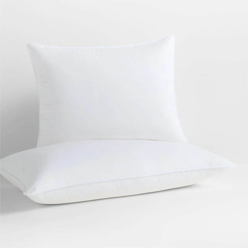 Luxe Organic Cotton Firm Down Standard Bed Pillow