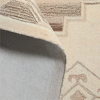 Lyon Wool Traditional Hand-Tufted Beige Area Rug 8'x10'