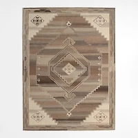 Lyon Wool Traditional Hand-Tufted Brown Rug Swatch 12"x18"