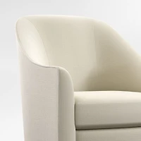 Lyric Natural Curved Nursery Swivel Nursery Glider Chair