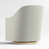Lyric Sage Green Curved Nursery Swivel Glider Chair