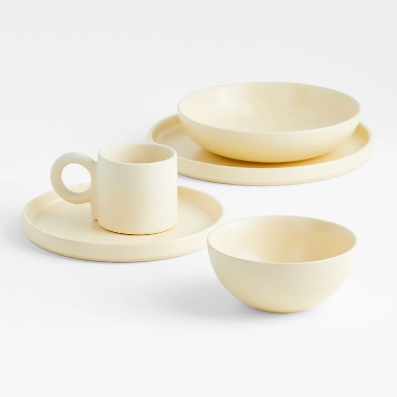 Butter Yellow Stoneware Cereal Bowl by Molly Baz