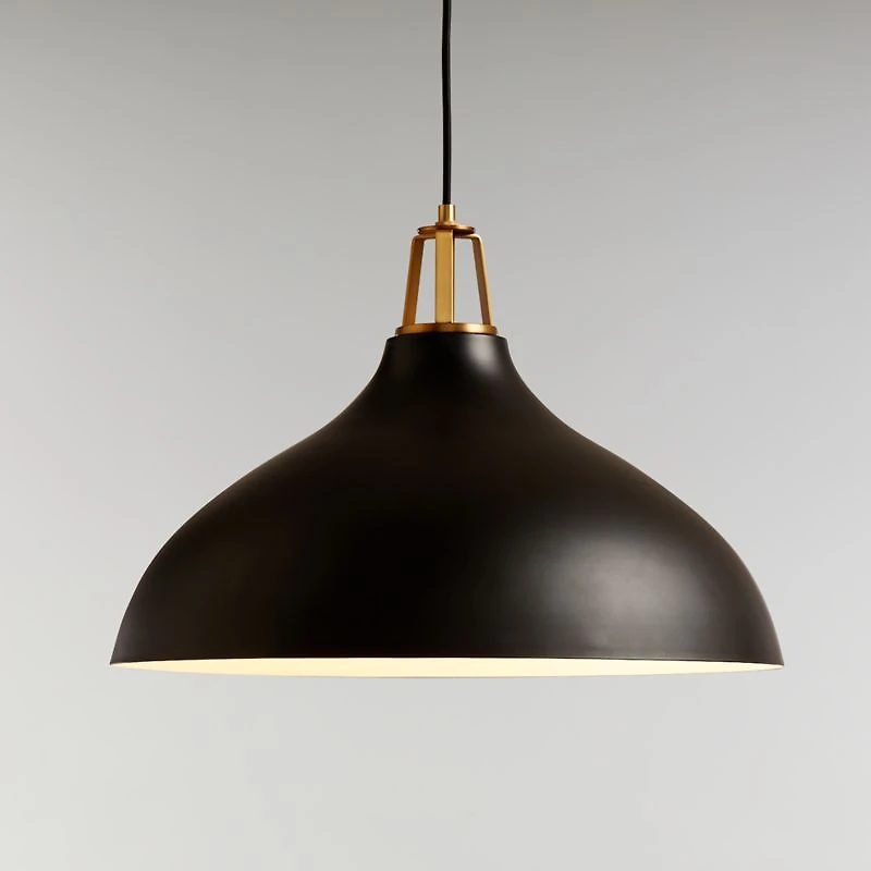 Maddox Bell Large Pendant Light with Brass Socket
