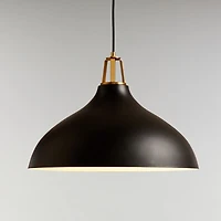 Maddox Bell Large Pendant Light with Brass Socket