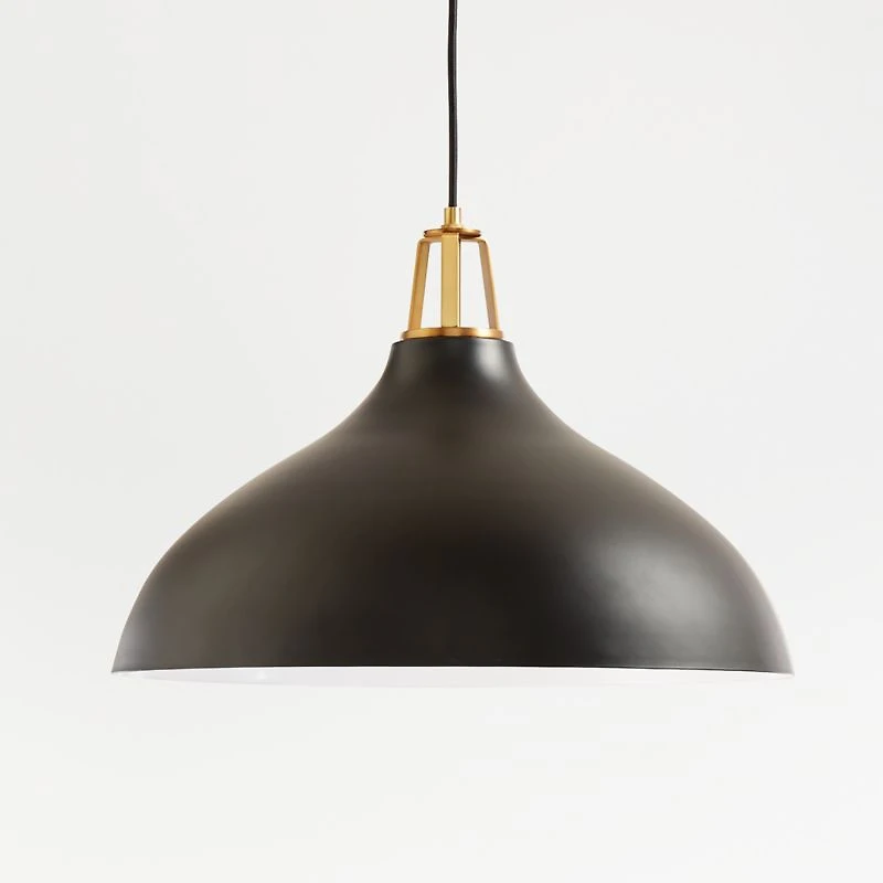 Maddox Bell Large Pendant Light with Brass Socket