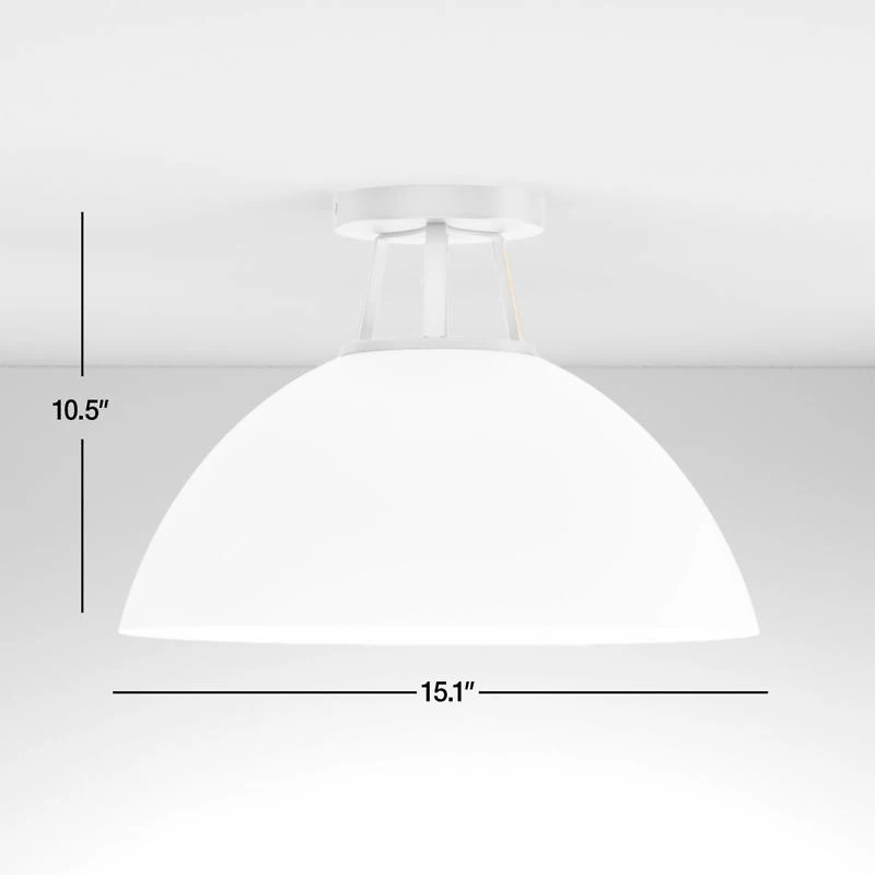 Maddox White Flush Mount Light