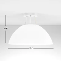 Maddox White Flush Mount Light
