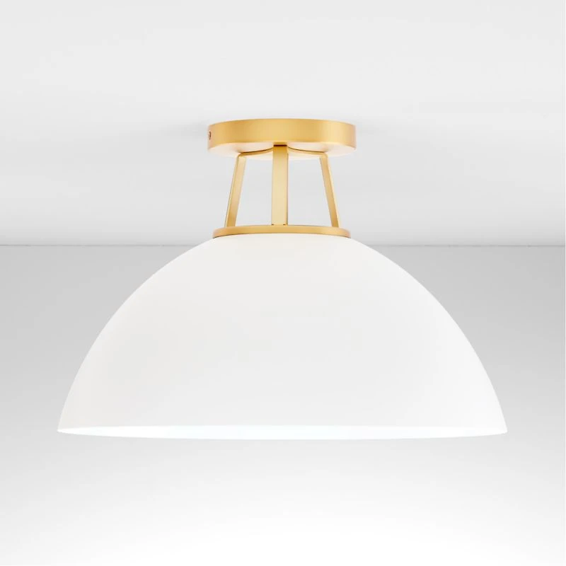 Maddox White Flush Mount Light