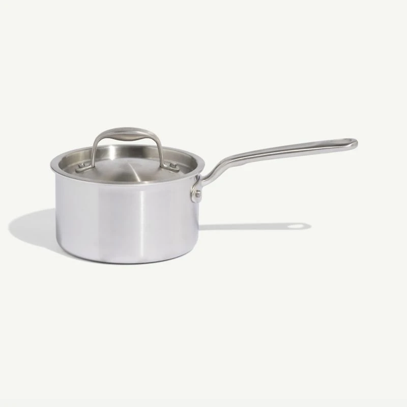 Made In CeramiClad™ Non-Stick -Qt. Saucepan with Stainless Steel Hardware