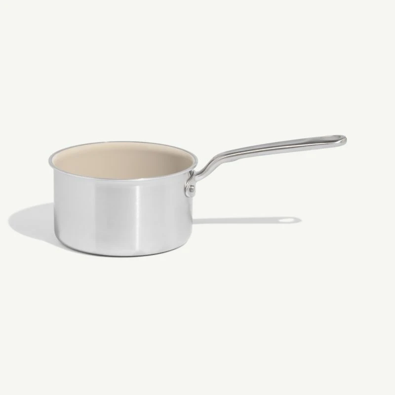 Made In CeramiClad™ Non-Stick -Qt. Saucepan with Stainless Steel Hardware
