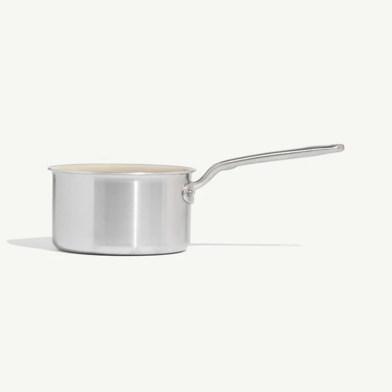 Made In CeramiClad™ Non-Stick -Qt. Saucepan with Stainless Steel Hardware