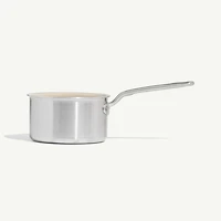 Made In CeramiClad™ Non-Stick -Qt. Saucepan with Stainless Steel Hardware