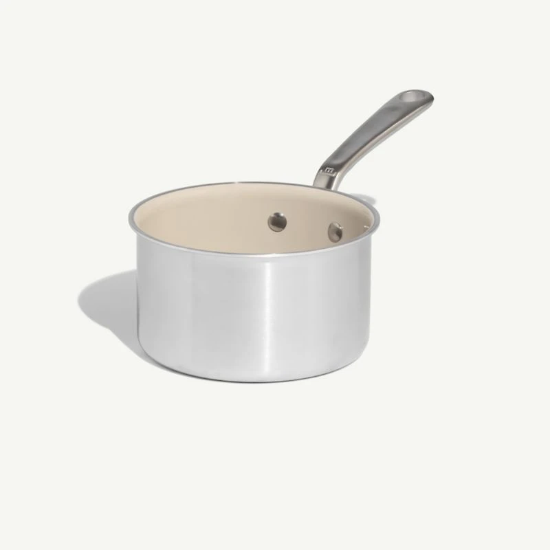 Made In CeramiClad™ Non-Stick -Qt. Saucepan with Stainless Steel Hardware