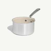 Made In CeramiClad™ Non-Stick -Qt. Saucepan with Stainless Steel Hardware