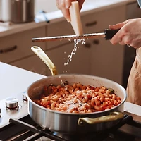 Made In CeramiClad™ Non-Stick -Piece Cookware Set with Antique Brass Hardware