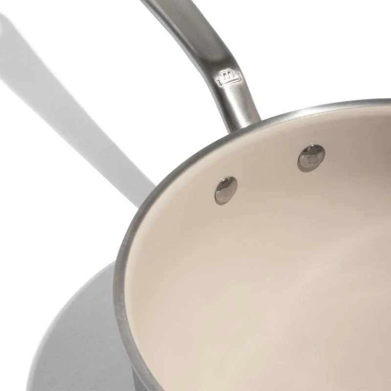 Made In CeramiClad™ Non-Stick 7-Piece Cookware Set with Stainless Steel Hardware