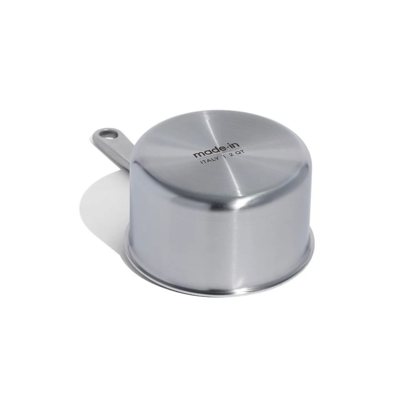 Made In 2-Qt. Stainless Clad Saucepan with Stainless Steel Hardware