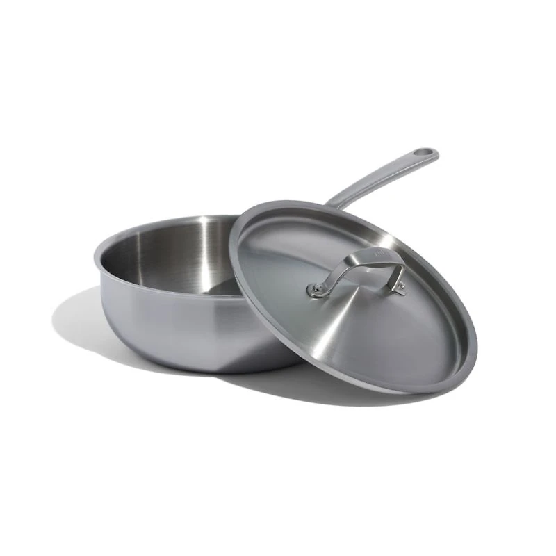 Made In Stainless Clad -Qt. Saucier with Stainless Steel Hardware
