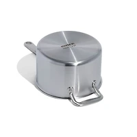 Made In -Qt. Stainless Clad Saucepan with Stainless Steel Hardware