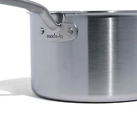 Made In -Qt. Stainless Clad Saucepan with Stainless Steel Hardware