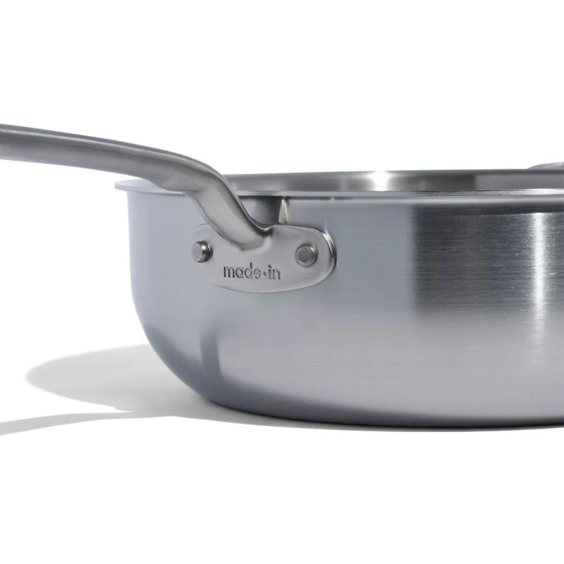 Made In Stainless Clad 5-Qt. Saucier with Stainless Steel Hardware