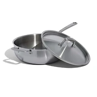 Made In Stainless Clad 5-Qt. Saucier with Stainless Steel Hardware