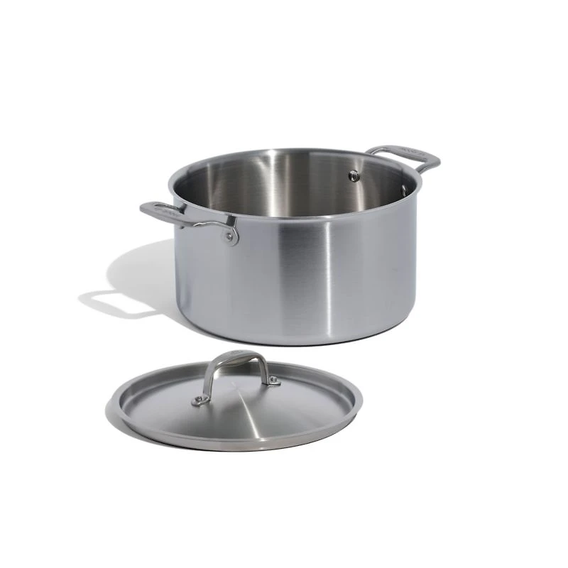 Made In Stainless Clad 8-Qt. Stockpot with Stainless Steel Hardware