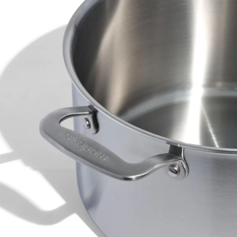 Made In Stainless Clad 8-Qt. Stockpot with Stainless Steel Hardware