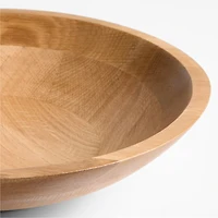 Madeira 12" Oak Wood Salad Serving Bowl