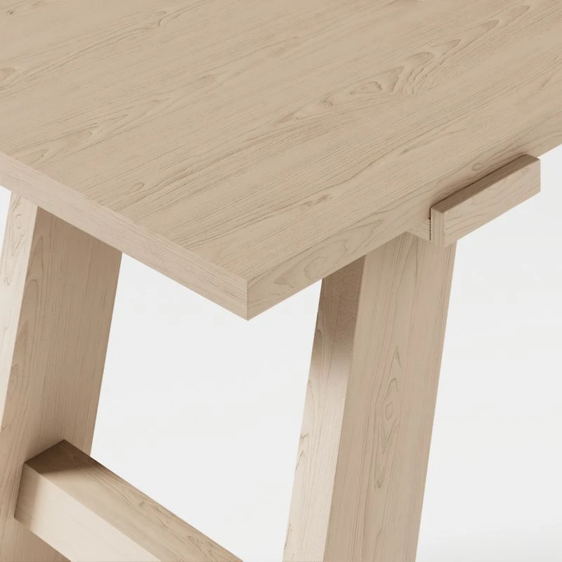 Madison 72" Bleached Wood Desk