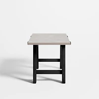 Madison 72" Concrete Desk with Ebonized Wood